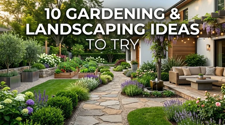 10 Gardening And Landscaping Ideas To Try