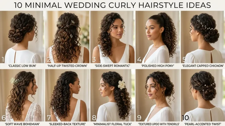 10 Minimal Wedding Curly Hairstyle Ideas