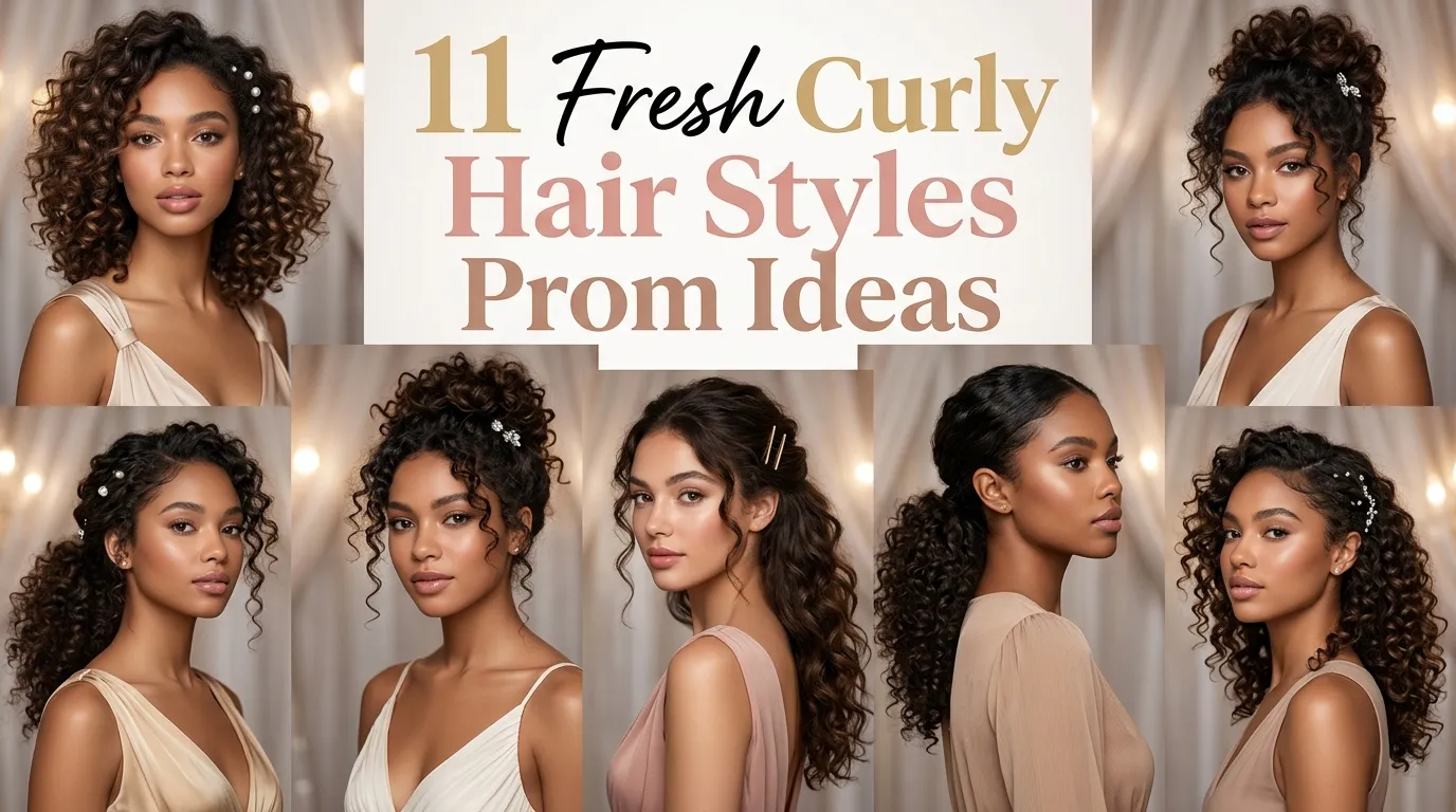 11 Fresh Curly Hair Styles Prom Ideas