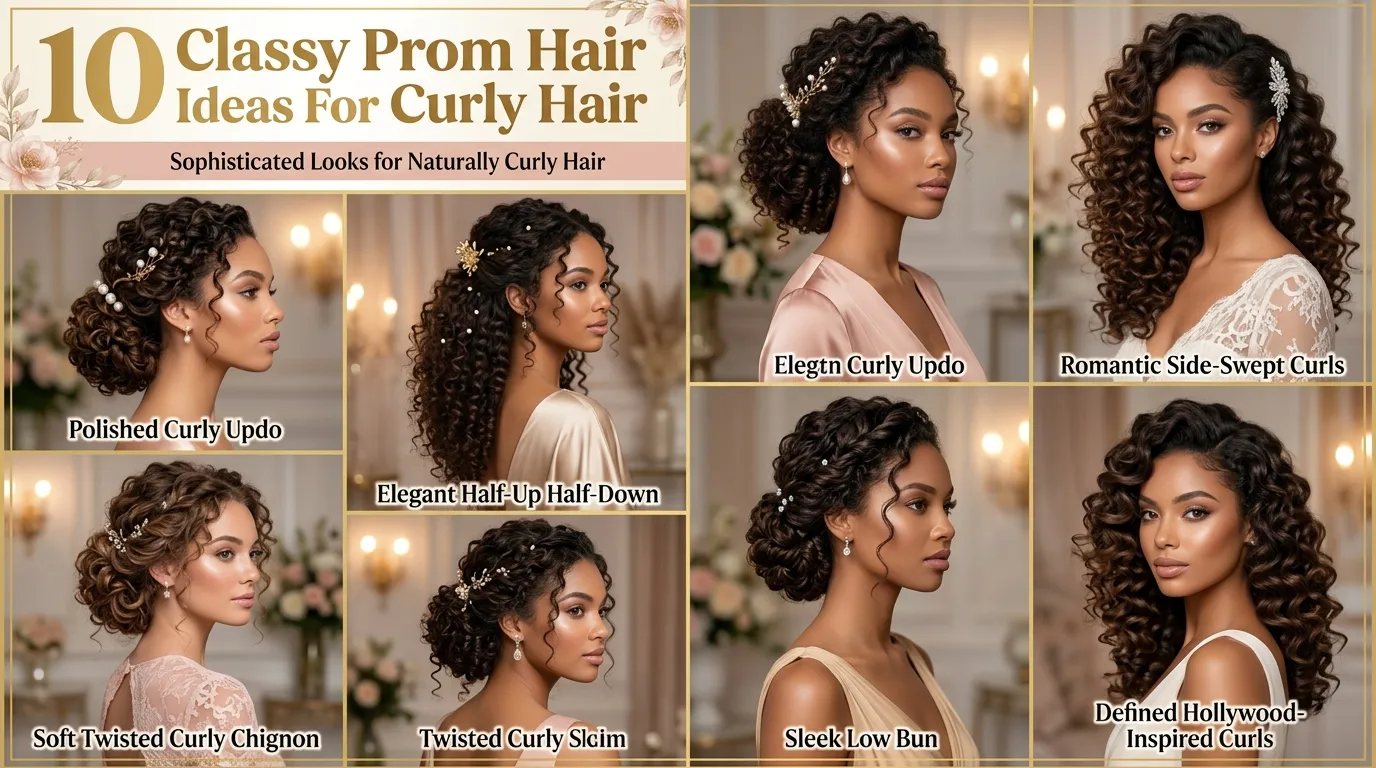 10 Classy Prom Hair Ideas For Curly Hair