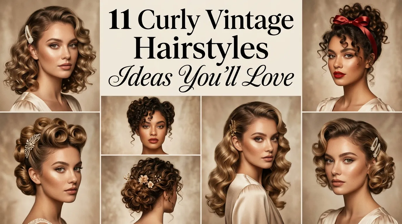 11 Curly Vintage Hairstyles Ideas You’ll Love