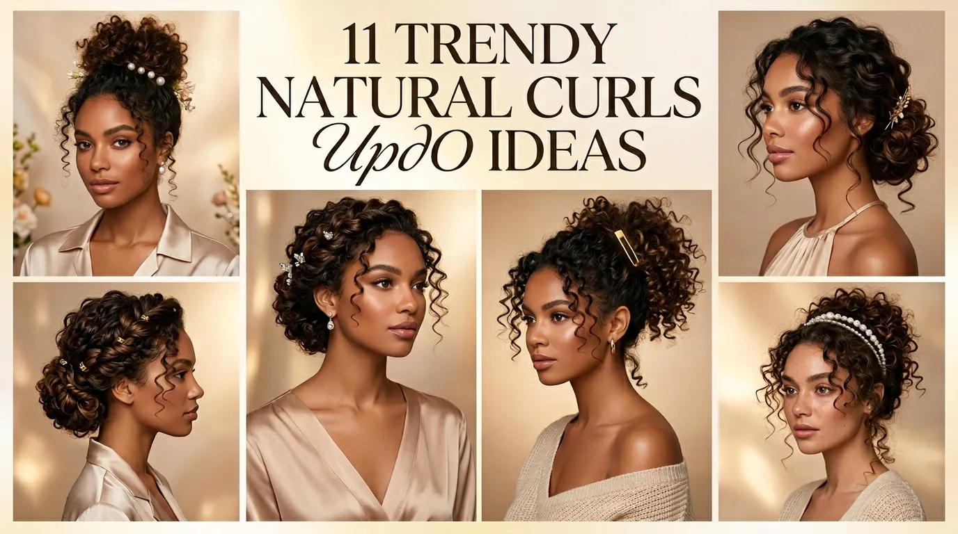 11 Trendy Natural Curls Updo Ideas