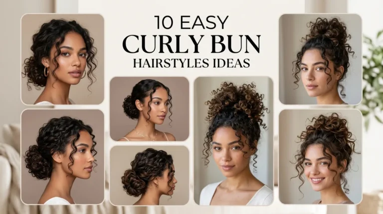 10 Easy Curly Bun Hairstyles Ideas