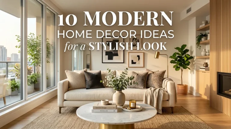10 Modern Home Decor Ideas for a Stylish Look