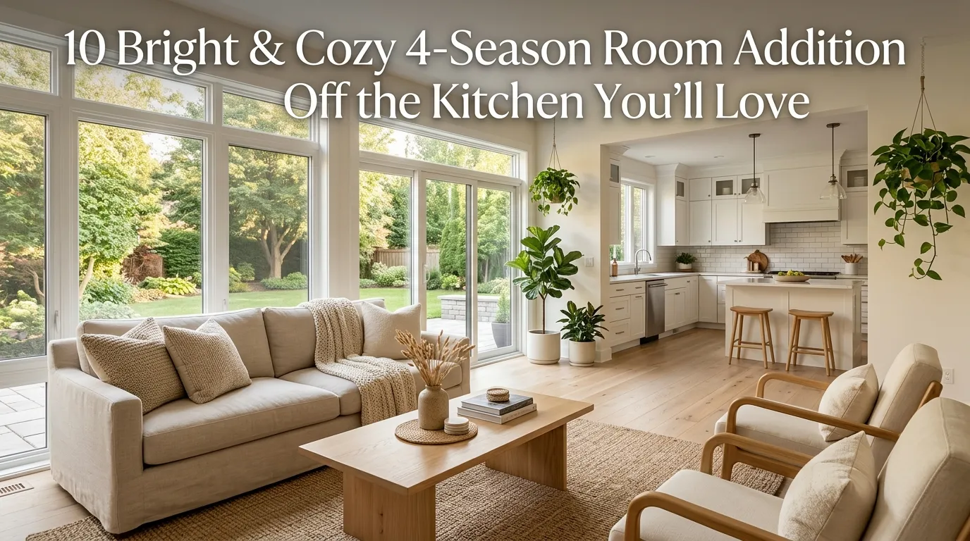 10 4 Season Room Addition Off Kitchen Bright Cozy Ideas