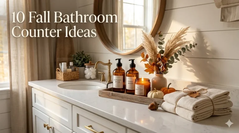 10 Fall Bathroom Counter Ideas