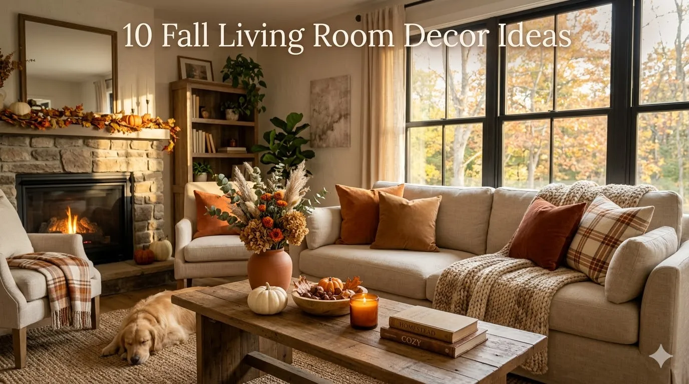 10 Fall Living Room Decor Ideas