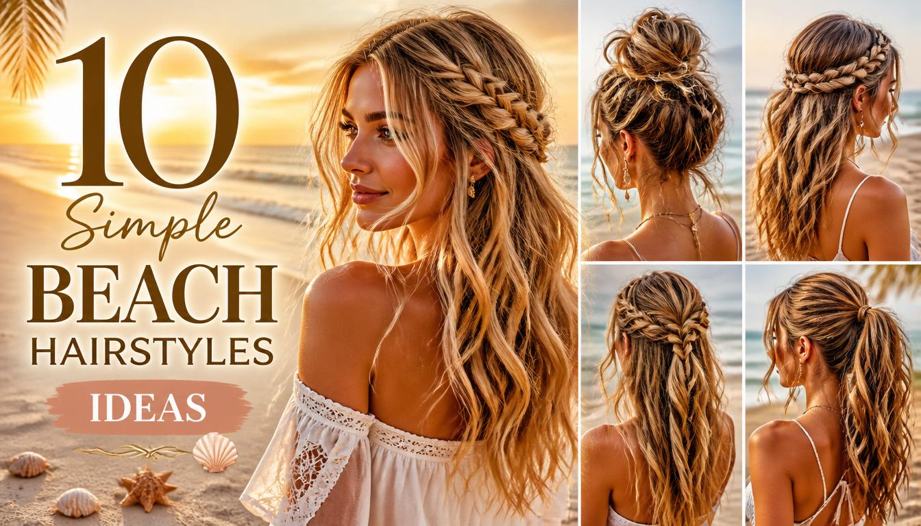 10 Simple Beach Hairstyles Ideas