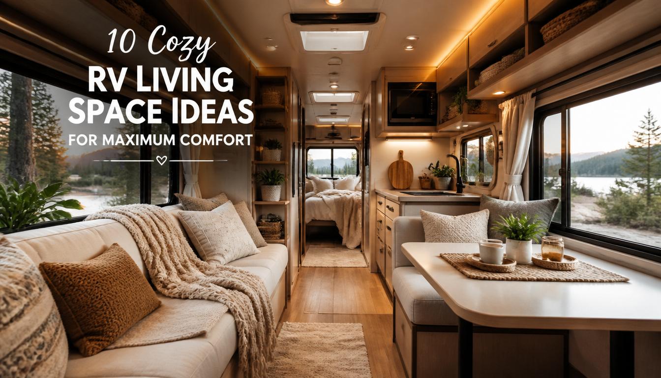 10 Cozy RV Living Space Ideas to Maximize Comfort