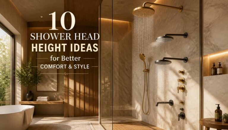 10 Shower Head Height Ideas for Better Comfort and Style