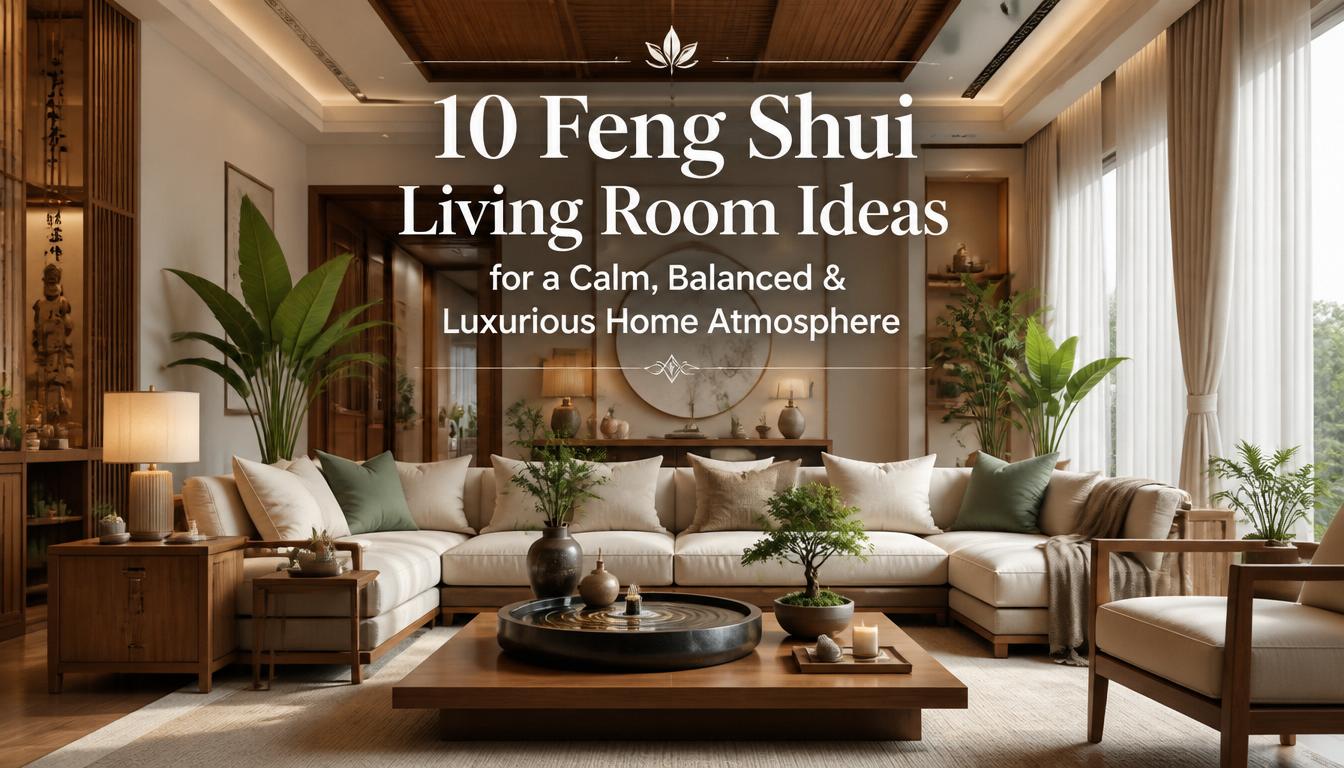 10 Feng Shui Living Room Ideas for Balance & Serenity