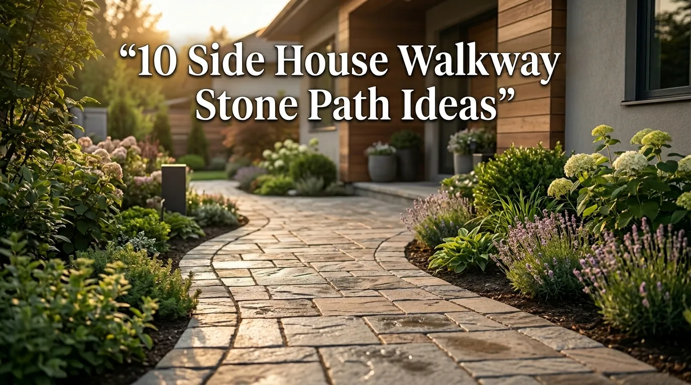 10 Side House Walkway Stone Path Ideas