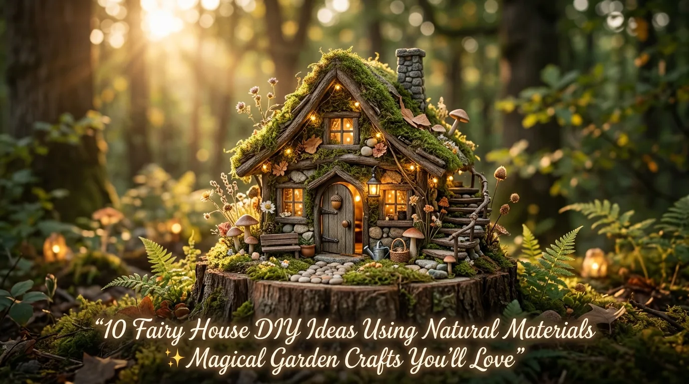 10 Fairy House DIY Natural Materials Magical Craft