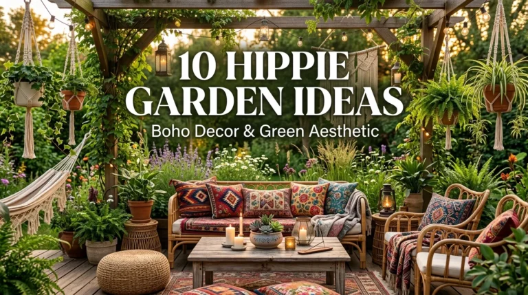 10 Hippie Garden Ideas Boho Decor Green Aesthetic