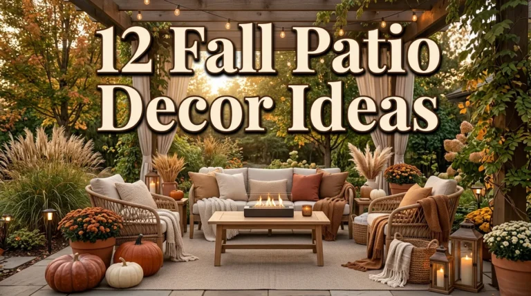12 Fall Patio Decor Ideas