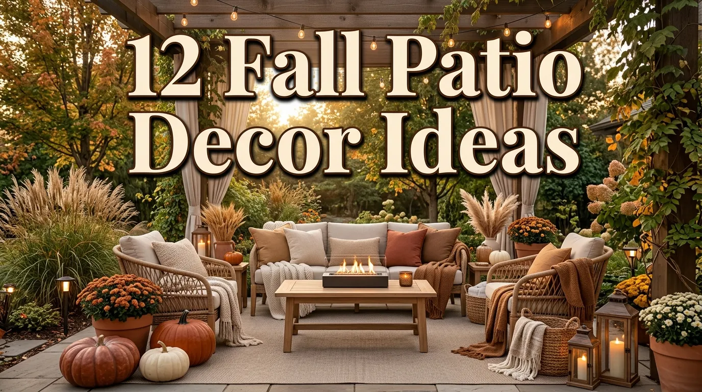 12 Fall Patio Decor Ideas