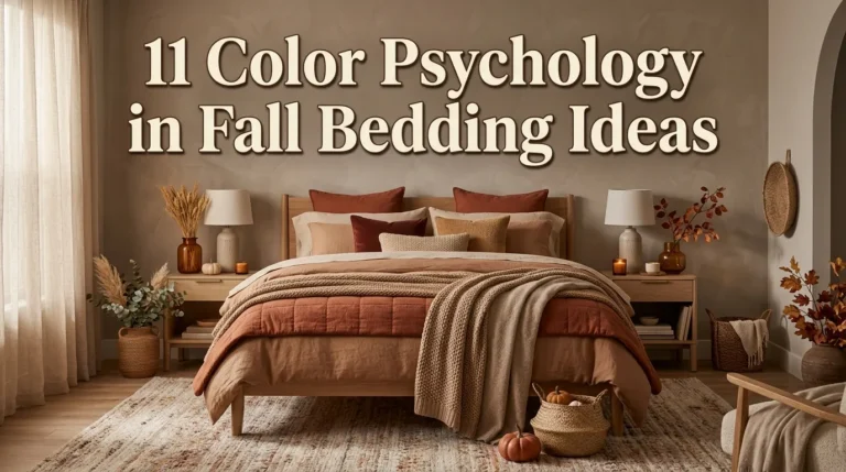 11 Color Psychology in Fall Bedding Ideas