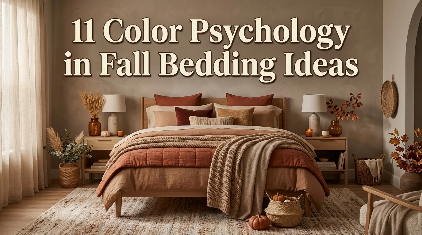11 Color Psychology in Fall Bedding Ideas