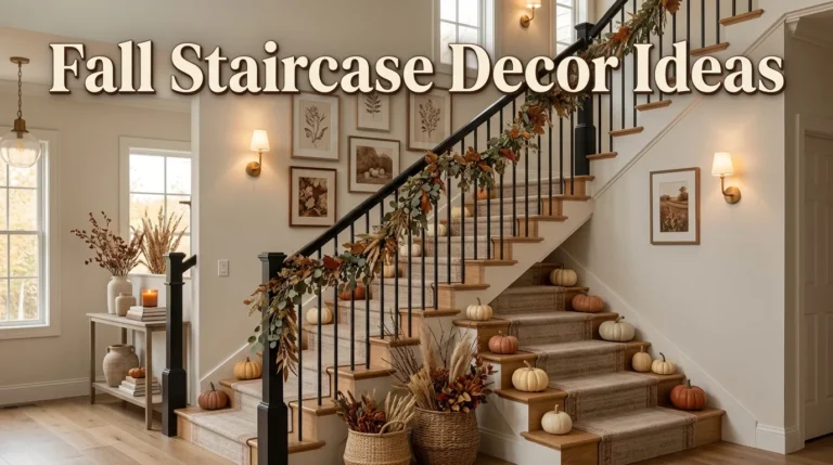 11 Fall Staircase Decor Ideas for a Warm and Welcoming Home