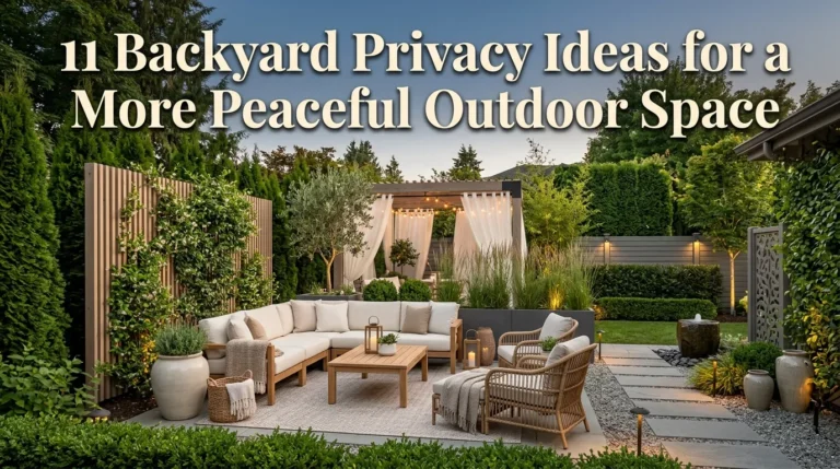 11 Backyard Privacy Ideas for a More Peaceful Outdoor Space
