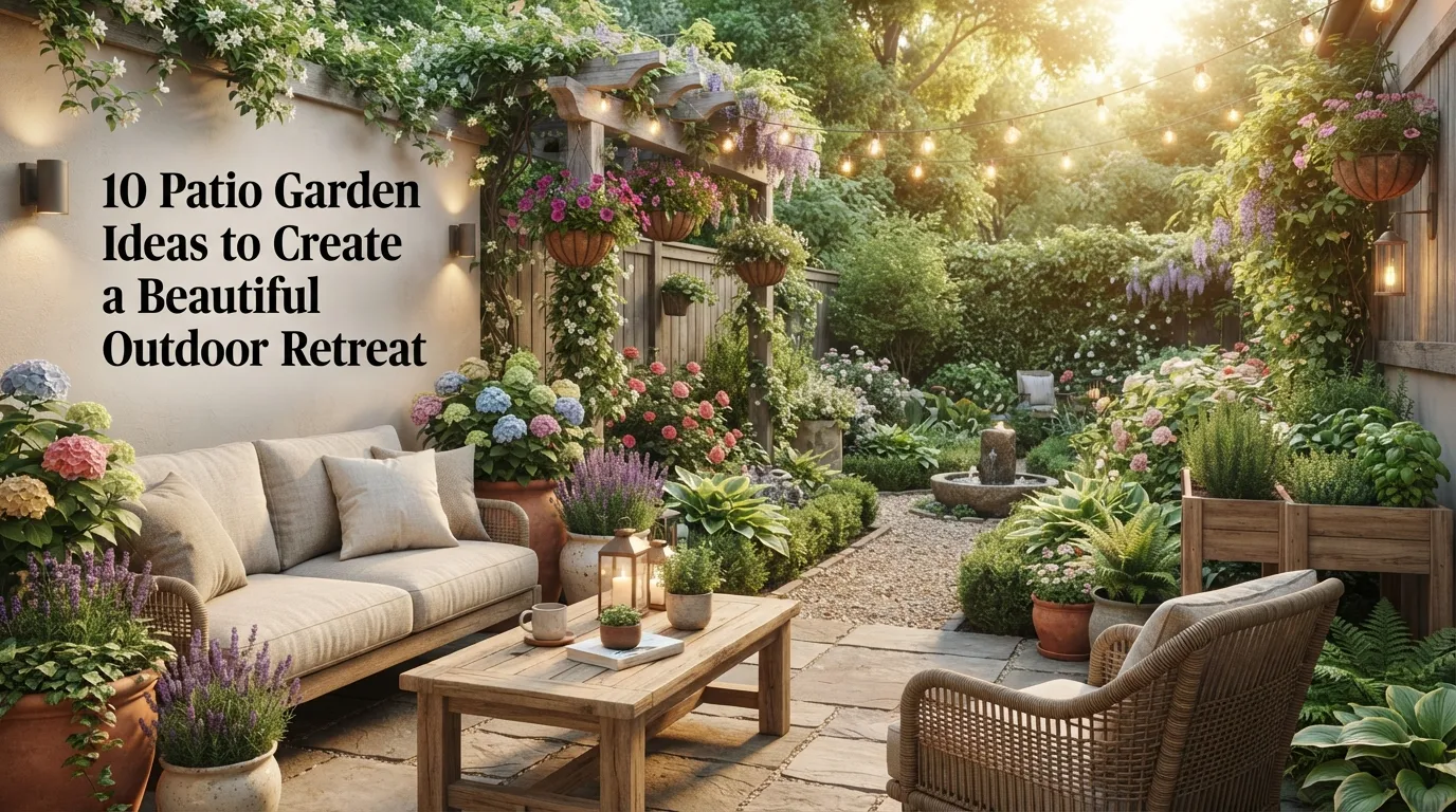 10 Patio Garden Ideas to Create a Beautiful Outdoor Retreat