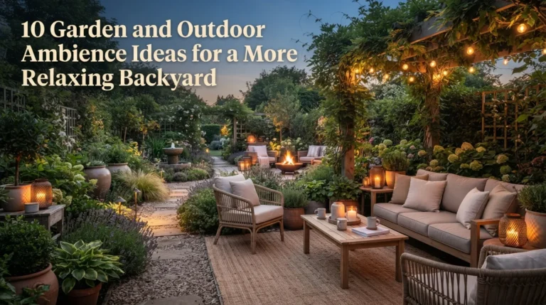 Garden and Outdoor Ambience Ideas for a More Relaxing Backyard
