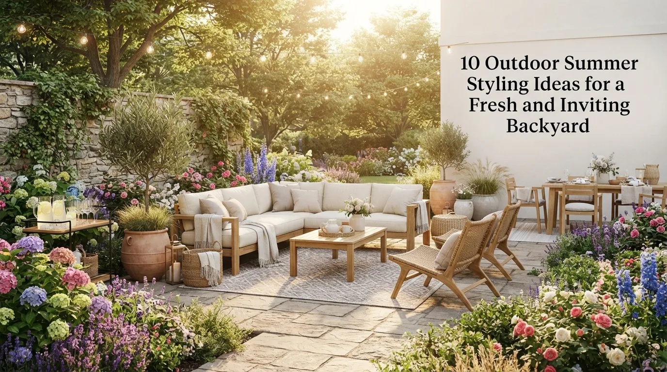 10 Outdoor Summer Styling Ideas for a Fresh and Inviting Backyard