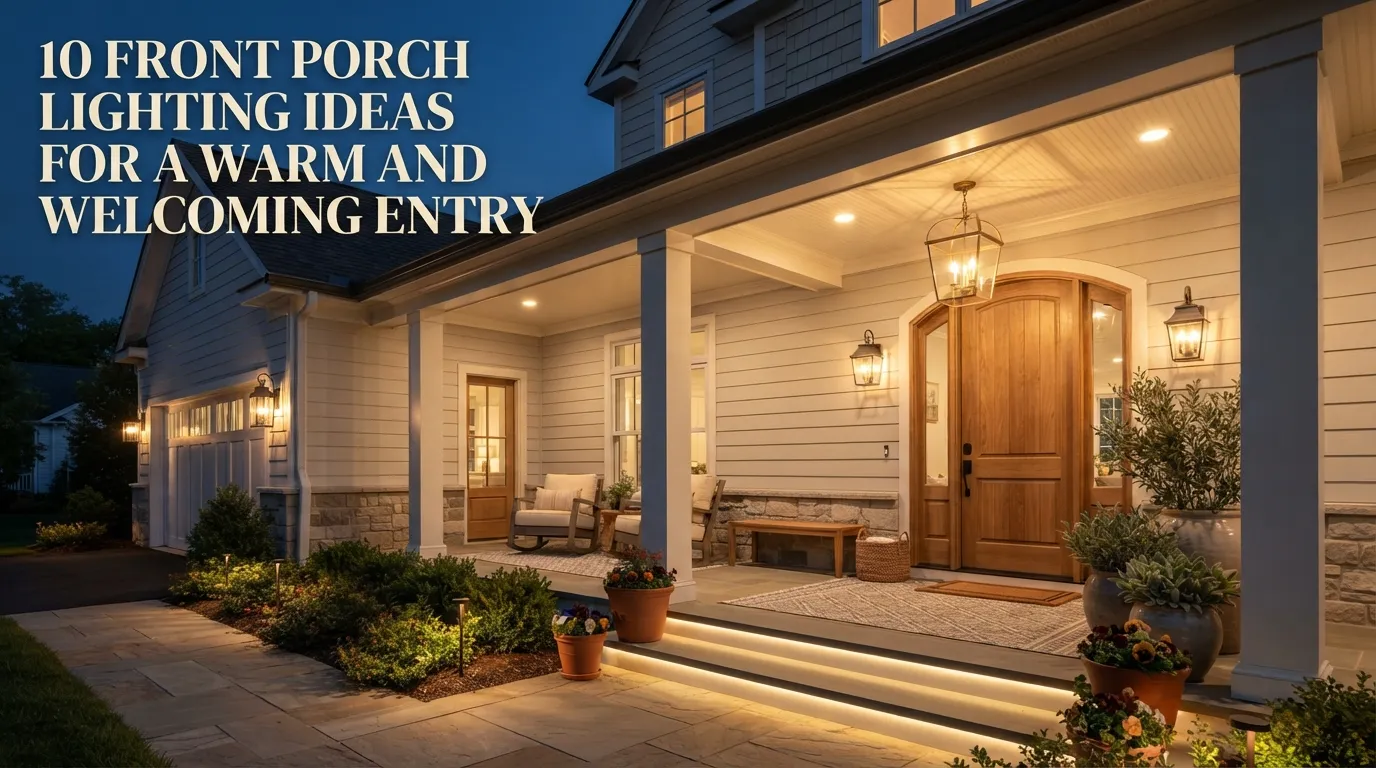 Front Porch Lighting Ideas for a Warm and Welcoming Entry
