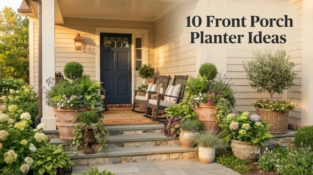 10 Front Porch Planter Ideas