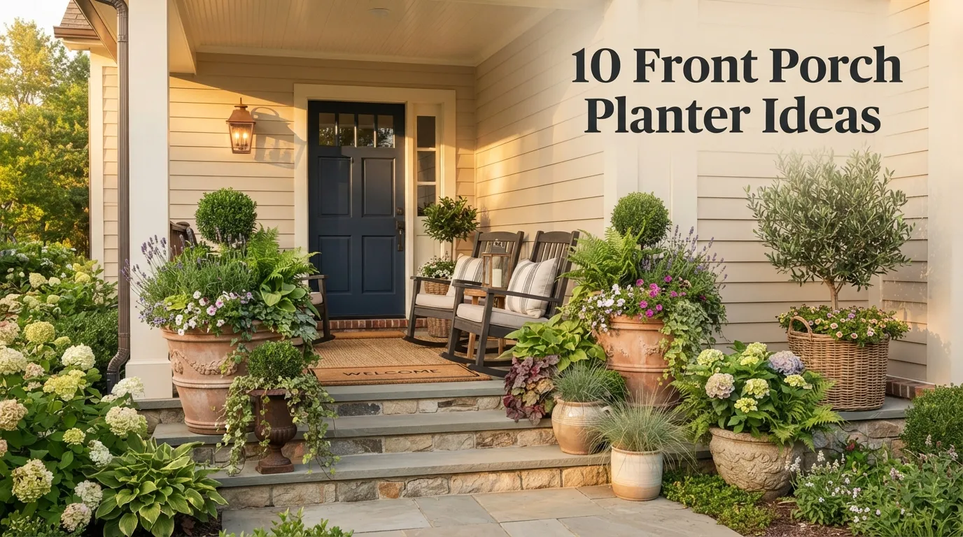10 Front Porch Planter Ideas