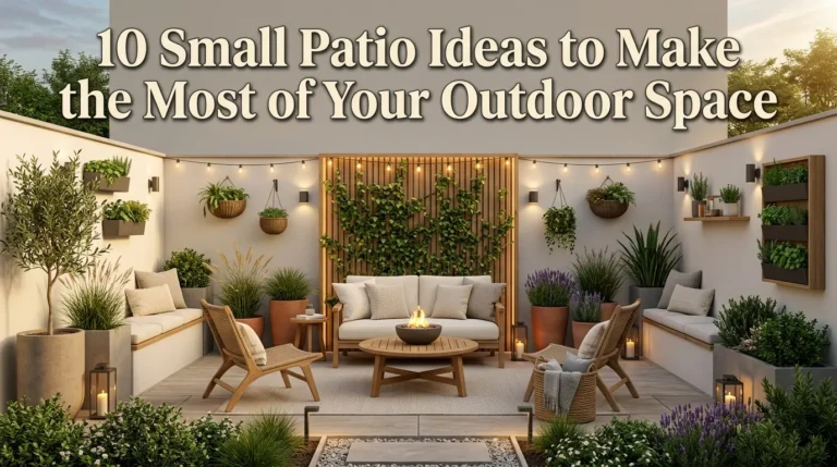 10 Small Patio Ideas to Make the Most of Your Outdoor Space