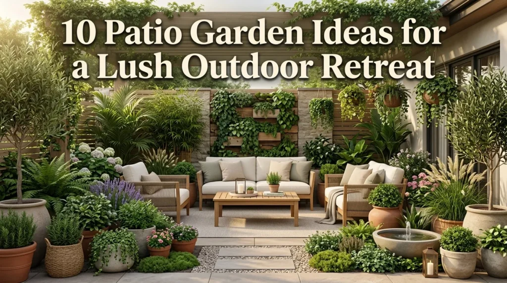 10 Patio Garden Ideas for a Lush Outdoor Retreat
